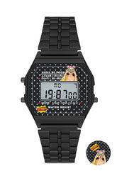 Unisex Siyah Retro Pop Dijital Kol Saati Apwa064500